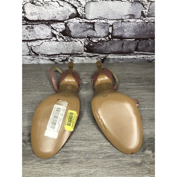 VIA SPIGA Pink Leather Ankle Strap Stiletto Heels Sandals Women Sz 9N US/39.5EU - Picture 16 of 16